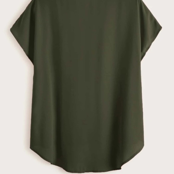 Shein XL Olive blouse - Picture 3 of 3